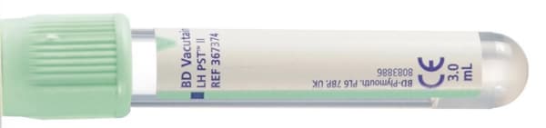 Hemogardrör mintg Lihep+gel 5/3ml100/fp
