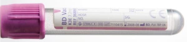 Hemogardrör Lila K3 EDTA 5/4ml 100/fp