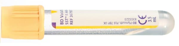 Hemogardrör SST gul 5/3,5ml 100/fp