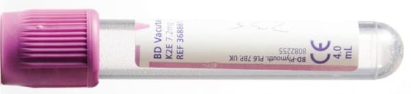 Hemogardrör Lila K2 EDTA 5/4ml 100/fp