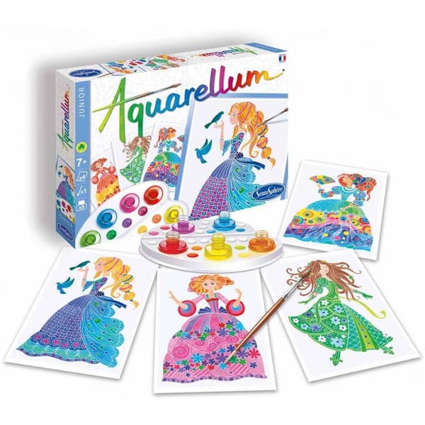 BLOMSTERPRINSESSOR AKVARELL JUNIOR - Konstset med Sentosphere-färger