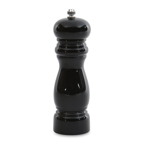 BergHOFF 16,5 cm Pepparkvarn - Glansig svart trkvarn med justerbar keramisk kvarn