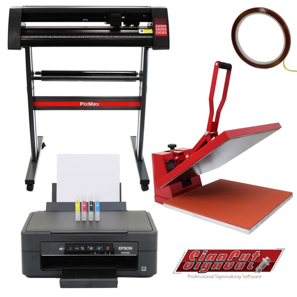 50cm Värmepress, 720mm Skärplotter & Epson-skrivare Sublimering Textiltryck Värmetryck Sublimeringspress Värmeöverföring Överföringspress Vinyl