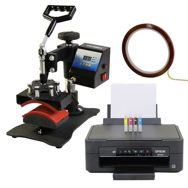 Kasketpresse og Epson-printer - Design Kasketter og huer