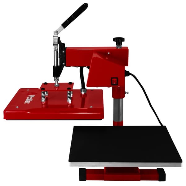 38cm Svängbar Värmepress Transfer Transferpress Sublimering Värmetryck Platt Pekskärm Bläck Vinyl 250°C DIY T-shirt GRATIS Sublimeringsark