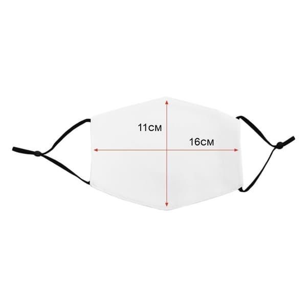 10 Ansiktsmasker Blanka Medium Svängbar Värmeress Överföringspress Eco Tank Skrivare Filter Vit Anpassad Tryckning Personligt Tryck Egen Design