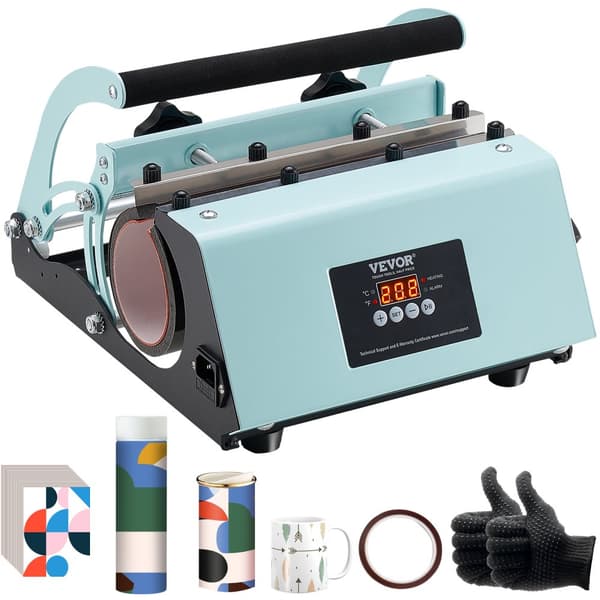 VEVOR Tumbler Varmepressemaskine, 580W Effekt, 11-30oz Kapacitet, Justerbart Temperaturinterval