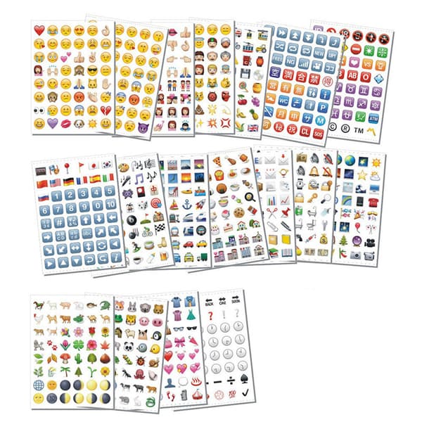 912 kpl Emoji-tarratarroja