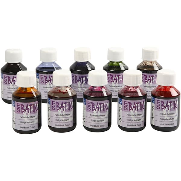 Textilfärg till Batik Mix 10x100 ml