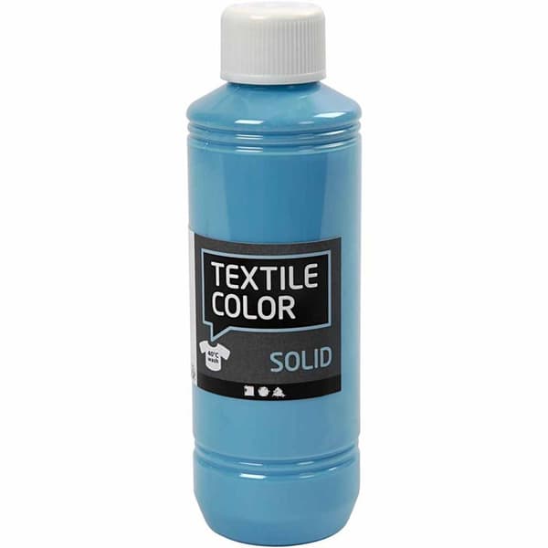 Textil Färg Solid - Turkosblå - 250 ml