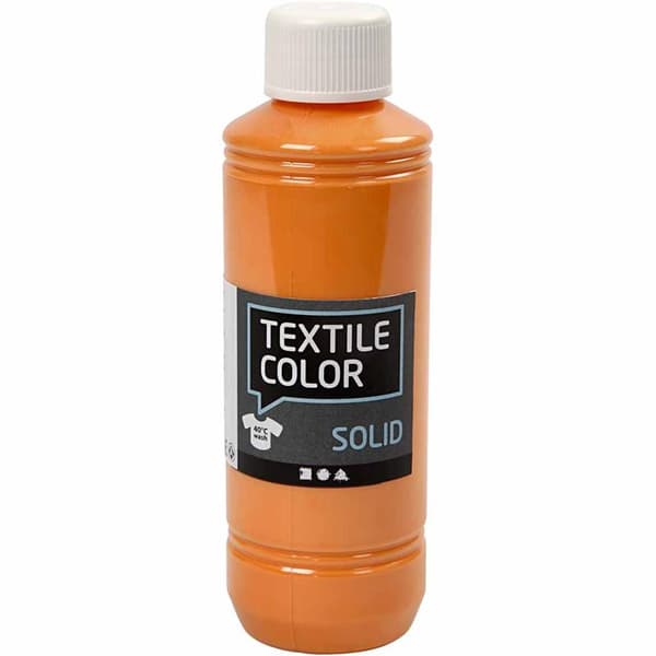 Textil Färg Solid - Orange - 250 ml