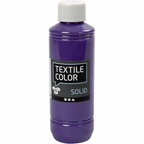 Textil Färg Solid - Lila - 250 ml