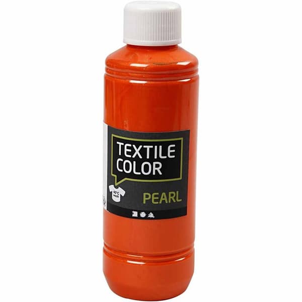 Textil Färg Pearl - Orange - 250 ml