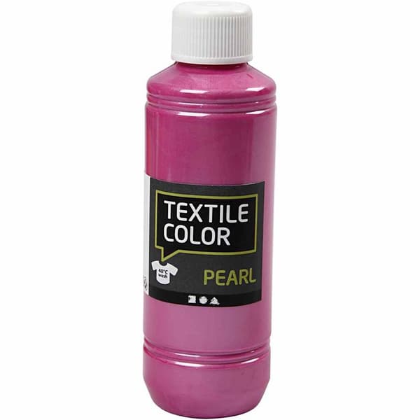 Textil Färg Pearl - Cyklamen - 250 ml