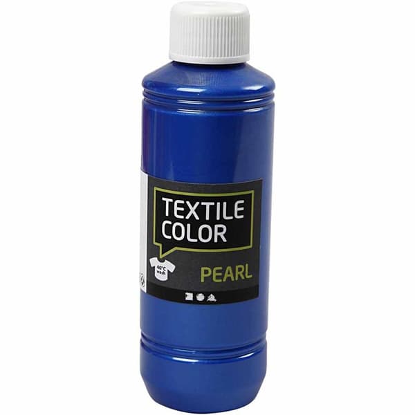 Textil Färg Pearl - Blå - 250 ml