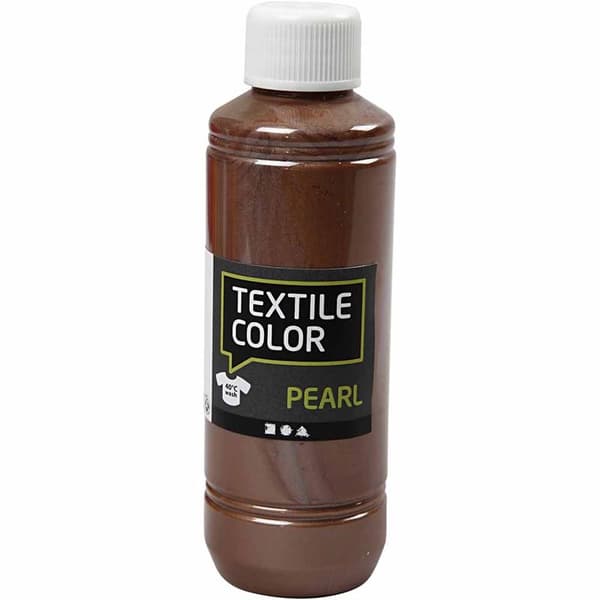 Textil Färg Pearl - Brun - 250 ml
