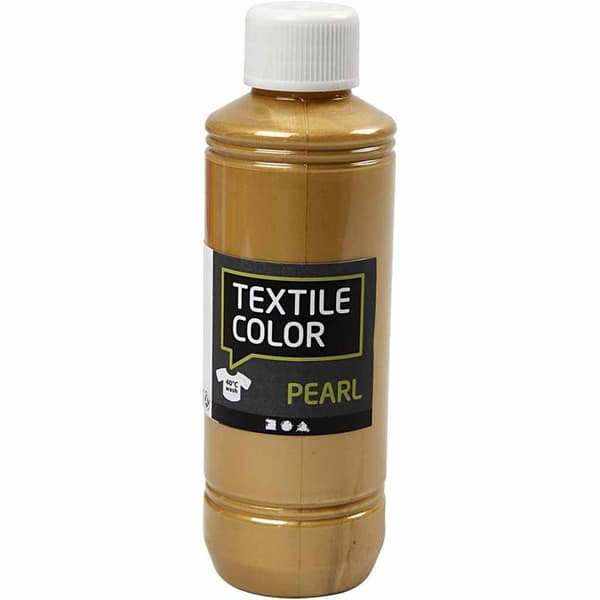 Textil Färg Pearl - Guld - 250 ml