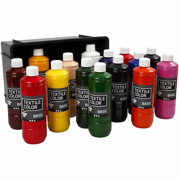 Textil Färg - Basfärger - 15x500ml