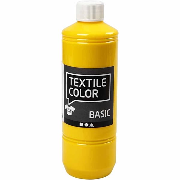 Textil Färg Basic - Primärgul - 500 ml