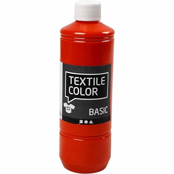 Textil Färg Basic - Orange - 500 ml