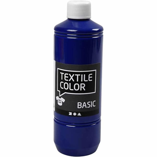 Textil Färg Basic - Primärblå - 500 ml