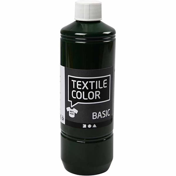Textil Färg Basic - Olivgrön - 500 ml