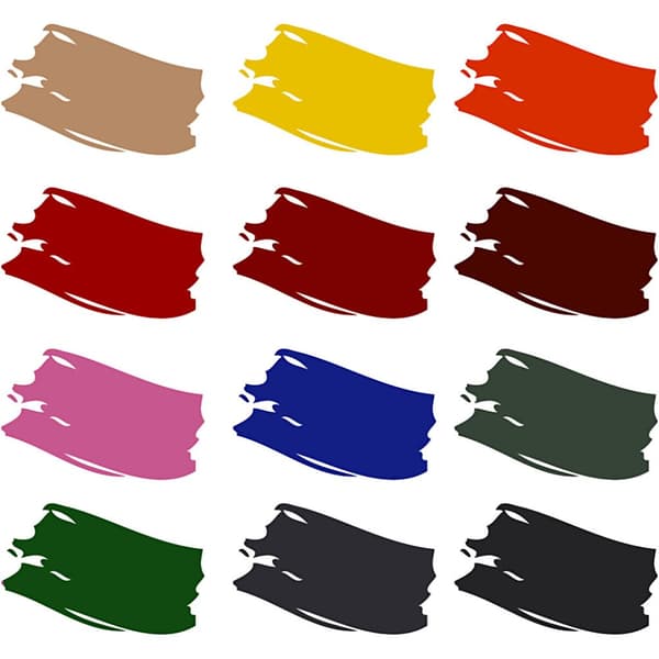 Textil Färg - Basfärger - 12x50ml