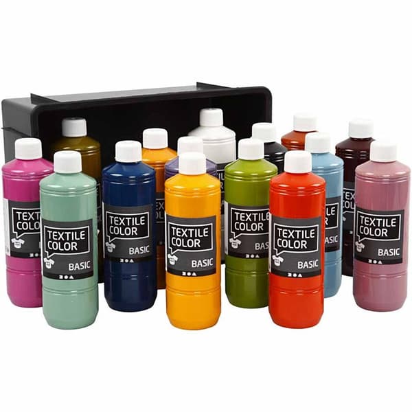 Textil Färg Basic - Trendfärger - 15x500ml