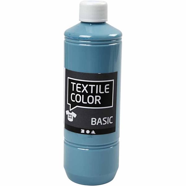 Textil Färg Basic - Duvblå - 500 ml
