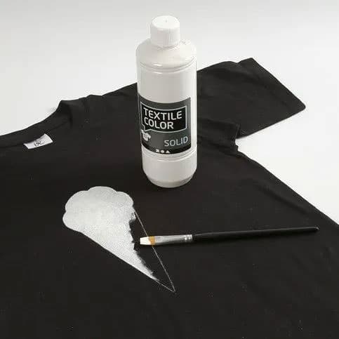 Textil Färg Solid - Vit - 250 ml