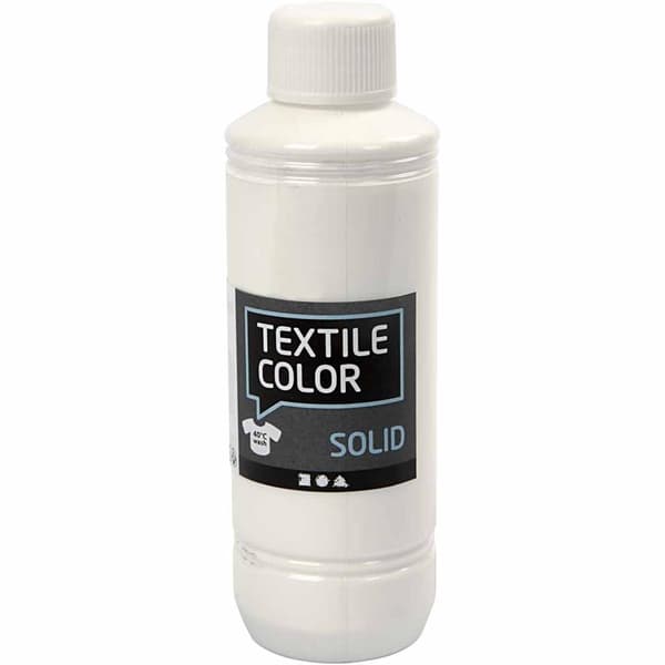 Textil Färg Solid - Vit - 250 ml