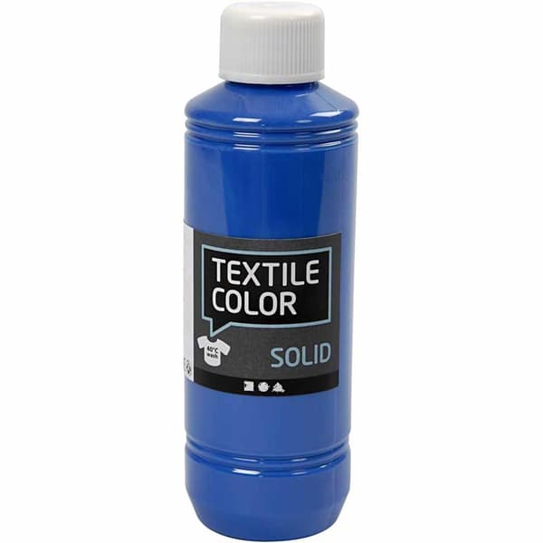 Textil Färg Solid - Briljantblå - 250 ml