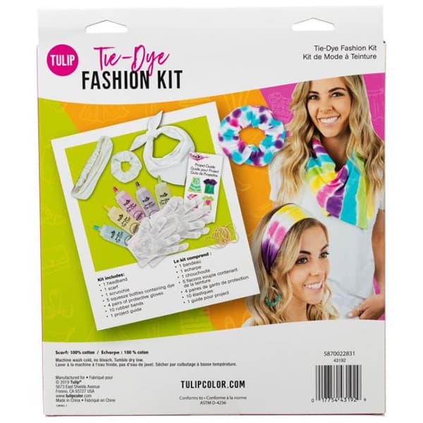 Batikfärg - Pysselkit Tie Dye Fashion Kit - 27 delar