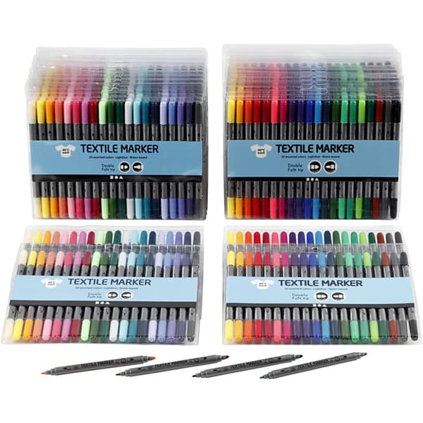 Textiltusch Storpack - Mixade Färger - 480 st