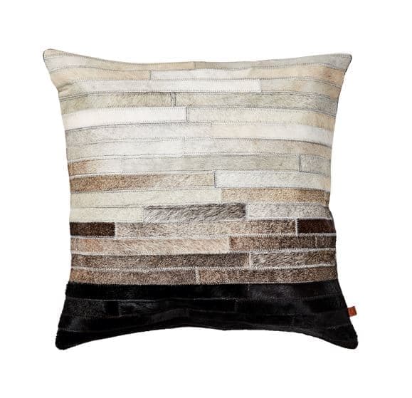 SAVANNA kuddfodral L50xB50 cm kohud beige/svart/ombre