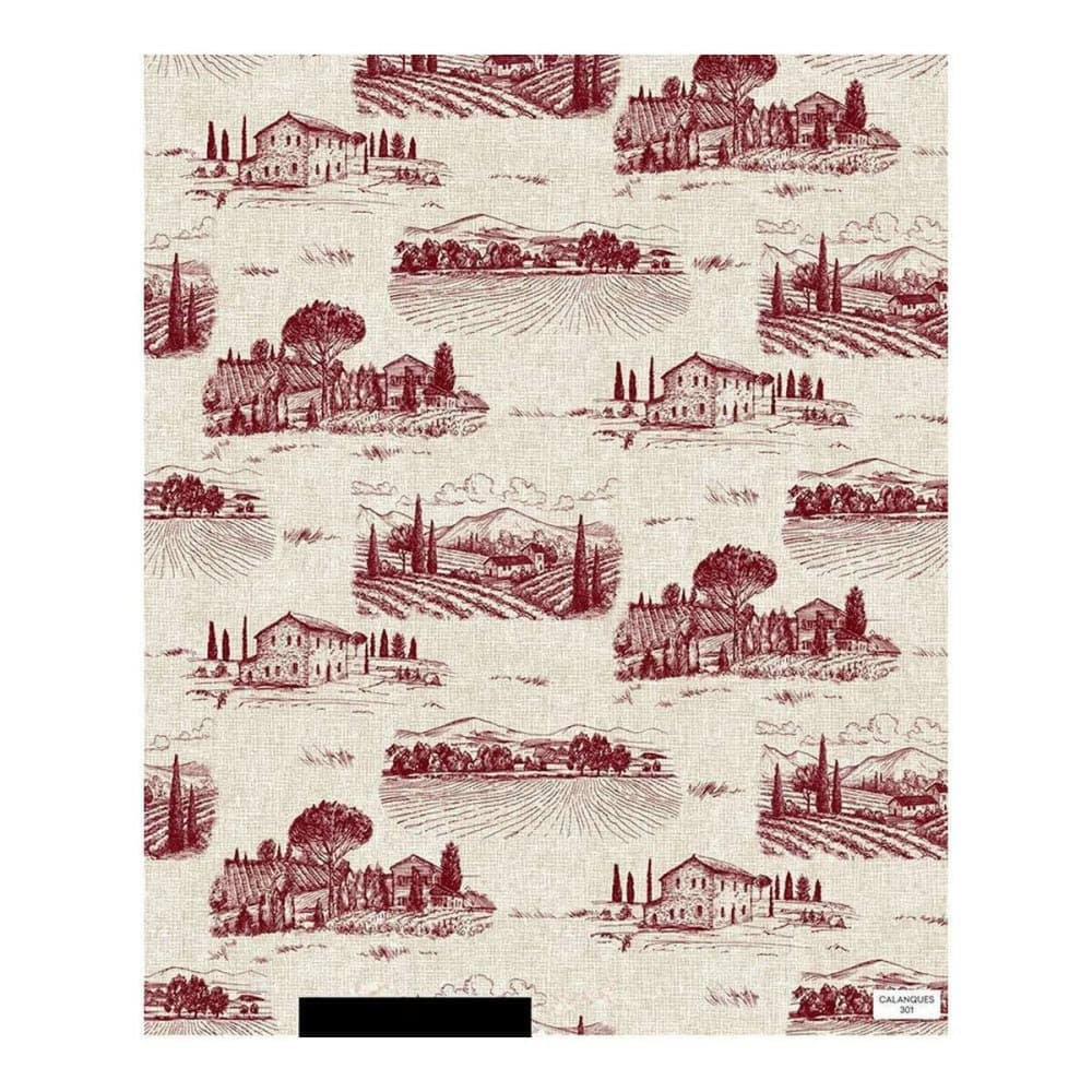 Bordsduk Things Home Trade Calanques 140 cm x 25 m bomull och polyester