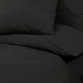 Miniatyrbillede 7 af 8: sengetøj 220x240 cm let mikrofiberstof sort