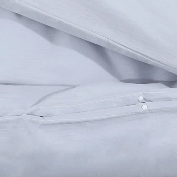 Bäddset grå 155x220 cm bomull