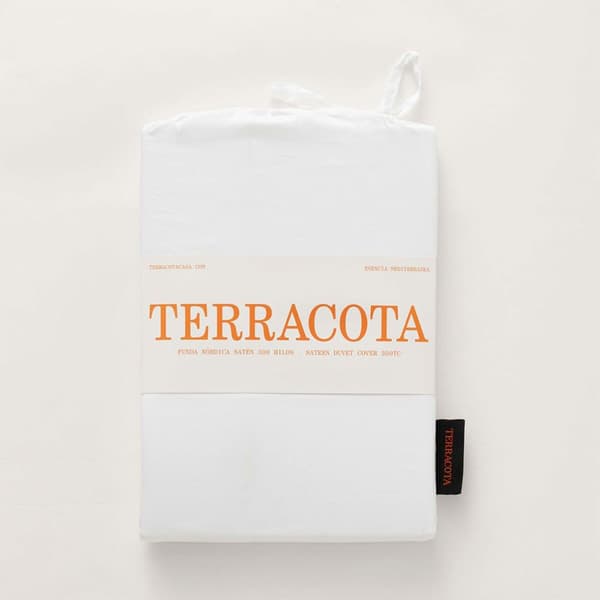 Terracota Nordic Satin Slida 300 135/140 220x220 Cm För 135/140 220x220 Cm