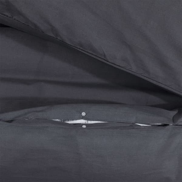 sengetøj 200x200 cm bomuld sort