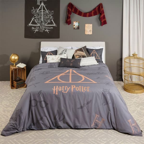 Play Fabrics Nordic Case Med A Bomuldsknapper Til Deathly Hallows 80x200 Cm Seng