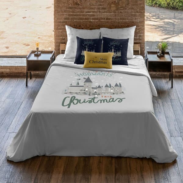 Play Fabrics Nordisk Cover Med Hogwarts In Christmas 90 155x220 Cm