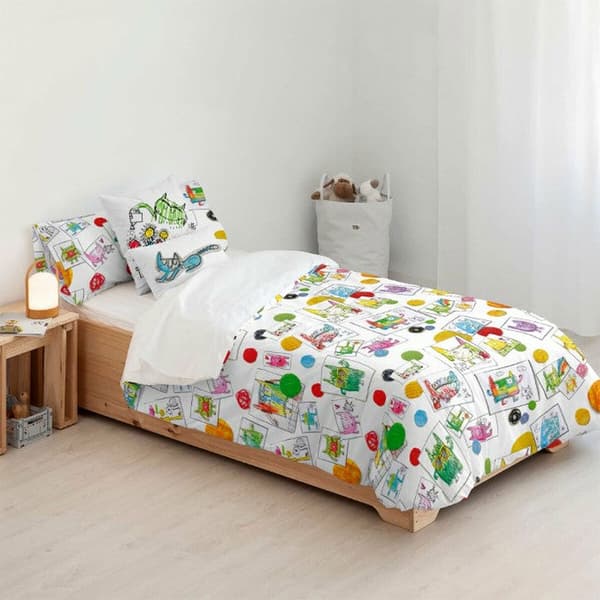 Muare Pohjoismainen Intialainen Puuvillakotelo 80x200 Cm Cm Sänky