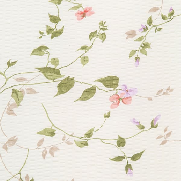 Bark sängkläder 140x200 mönster 182/1 bindweed blommor på en krämfärgad bakgrund med knappar 100% tjock bomull