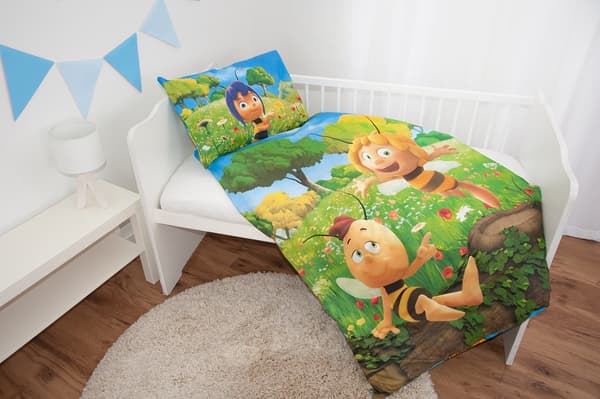 Barnsängkläder i bomull 100x135 Maja the Bee för säng H23
