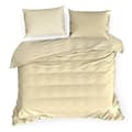 Miniatyrbillede 1 af 5: Satin sengetøj 140x200 Nova beige, ensfarvede Euro gardiner