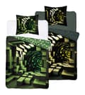 Miniatyrbillede 4 af 7: Glow in the dark sengetøj 140x200 Minecraft grøn 4634 A Fluo 35