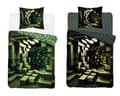 Miniatyrbillede 1 af 7: Glow in the dark sengetøj 140x200 Minecraft grøn 4634 A Fluo 35