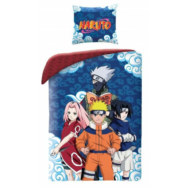 Puuvillaiset vuodevaatteet 140x200 Naruto tyynyliina 70x90 3257BL Halantex