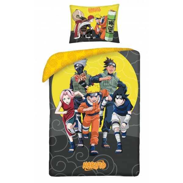 Sängkläder i bomull 140x200 Naruto örngott 70x90 3266BL Halantex